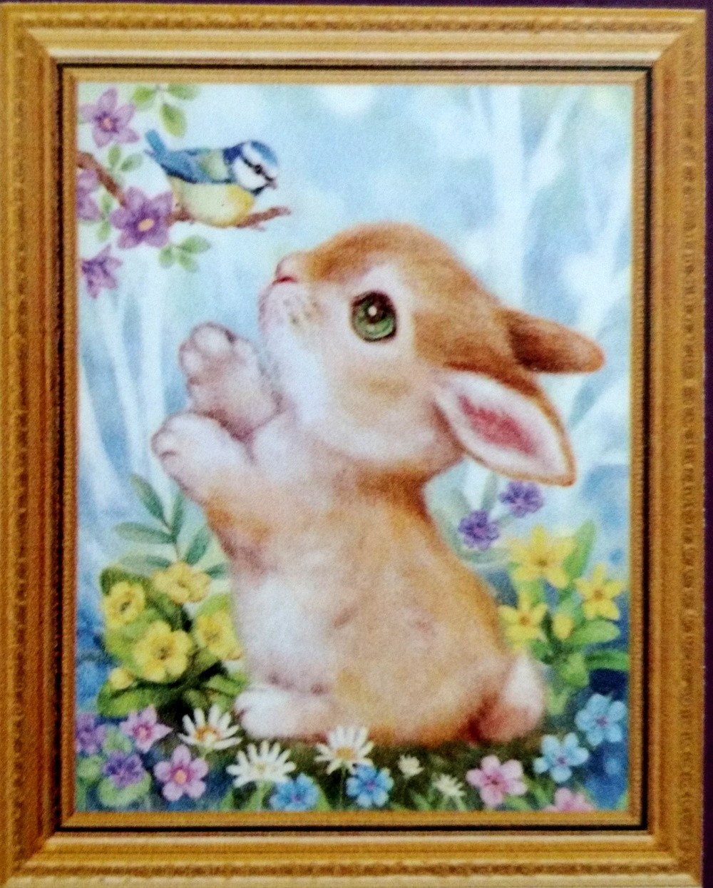 Алмазна мозаїка Кролик 30*40 см з рамкою 41 *31*25 см (H8724)
