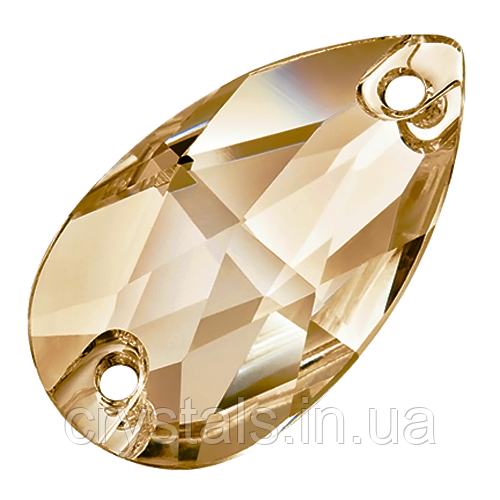 Краплі пришивні кришталеві Preciosa (Чехія) 18х10.5 мм Light Colorado Topaz