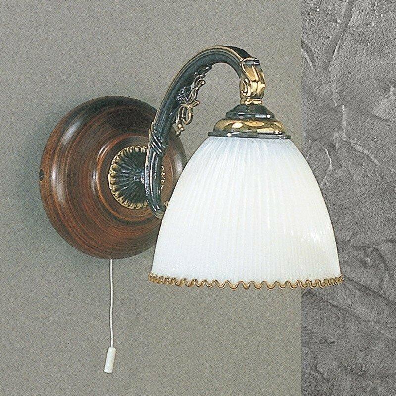 Бра RECCAGNI ANGELO A 3800/2 бронза/дерево/білий