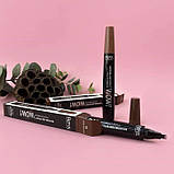 Водостійкий маркер для брів з ефектом мікроблейдинга Bless 02, фото 3