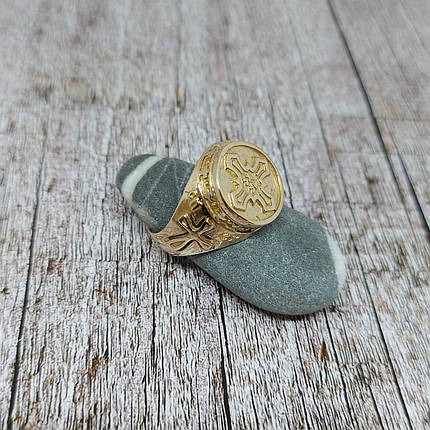 Кільце Перстень Друкка Хрест, фото 1