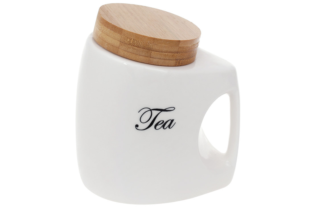Банку фарфорова з бамбуковою кришкою Tea, 1л BonaDi 945-388