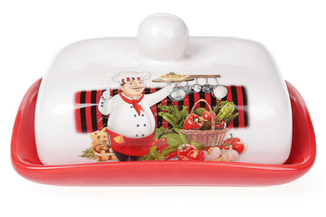 Маслянка керамічна 18см Шеф BonaDi DM1902-A