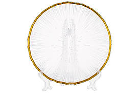 Тарілка 21см із золотим кантом BonaDi 5012