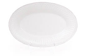 Керамічне Блюдо овальне 33.8 см, колір - білий BonaDi 545-329
