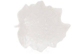 Порцелянове Блюдо Лист, 20см, колір - білий BonaDi 727-107