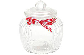 Банку з кришкою декорована тасьмою середня 1500мл BonaDi 279-131