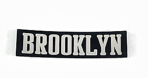 Нашивка Brooklyn/Керм срібло 100х25 мм, фото 1