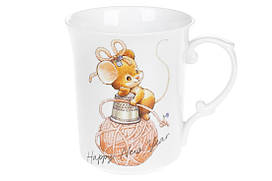 Кружка порцеляновий "Мишка-помічниця", 500мл BonaDi 498-234