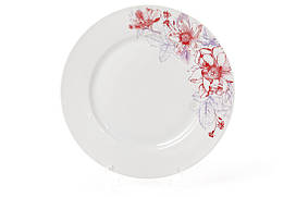 Обідня порцелянова тарілка 23см Квіти BonaDi 320-152