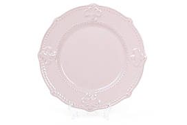 Керамічна тарілка десертна 21.5 см Королівська лілія, колір - рожевий BonaDi 583-171