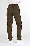 Теплі штани джогери жіночі з манжетами Жіночі спортивні штани на флісі Зимові теплі штани жіночі 1207, фото 8