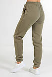Теплі штани джогери жіночі з манжетами Жіночі спортивні штани на флісі Зимові теплі штани жіночі 1207, фото 9