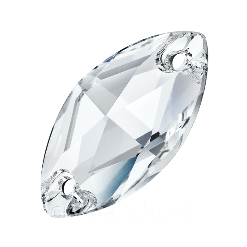Човники пришивні кришталеві Preciosa (Чехія) 12x6 мм Crystal