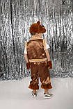 Маскарадний костюм Ведмедик бурий для хлопчиків з атласу та хутра на 3-7 років, фото 5