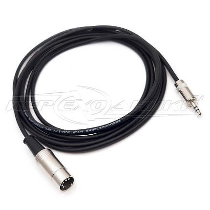 Кабель 5 pin DIN to jack 3.5 mm у екрані, висока якість, фото 3
