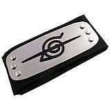 Пов'язка на голову Наруто Naruto. Бандана з символом села Прихованого Листа, фото 5