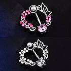 Сережки в пупок віночок із фіанітом, фото 4