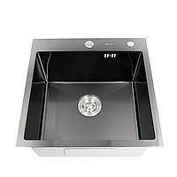 Кухонна мийка Platinum Handmade 5045 PVD HD-D001 чорна 3.0/1.5