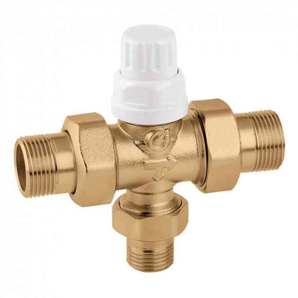 Клапан 3-х ходовий 1" Caleffi 10 bar 0-95°C (під термоголовку або електропривод) (677060)