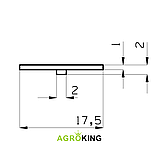Мембрана форсунки обприскувача силіконова 0-104/GW08 PROLINE Агропласт, фото 2