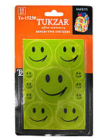 Наклейки детские светоотражающие фликеры Tukzar Tz-15230 11шт Смайлы