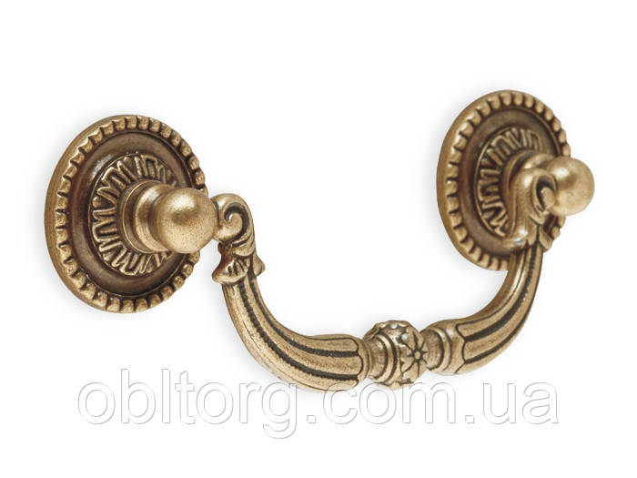 Ручка меблева скоба GIFF 6/002/74 антична бронза, фото 1