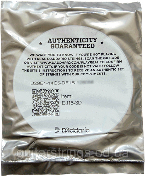Струны D'Addario EJ15-3D Phosphor Bronze 10-47 1 set