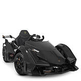 Дитячий електромобіль Lamborghini (1аккум12V7-9AH, 2мотори 35W, світло, MP3, USB, EVA) Bambi M 4633EBLR-2 Чорний, фото 3