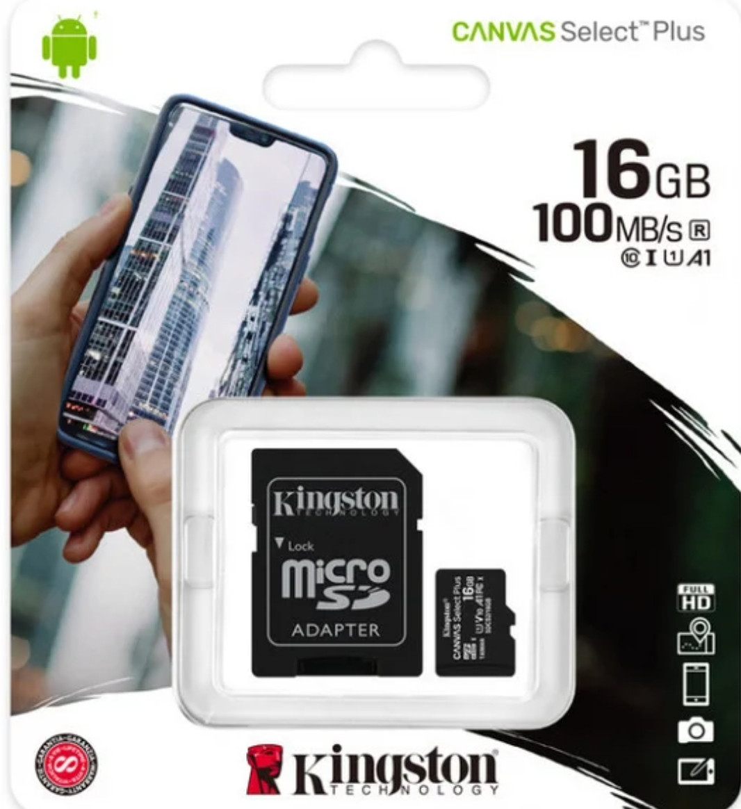 Карта пам'яті Kingston microSDXC Kingston Endurance 16 GB Class 10 UHS-I (U1) A1 W-30MB/s R-95MB/s
