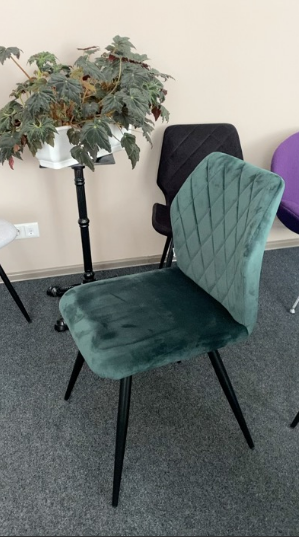 Обідній стілець GLORY (Глорі) зелений ліс велюр від Concepto
