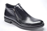 Мужские демисезонные кожаные ботинки черные Л - Шик 51