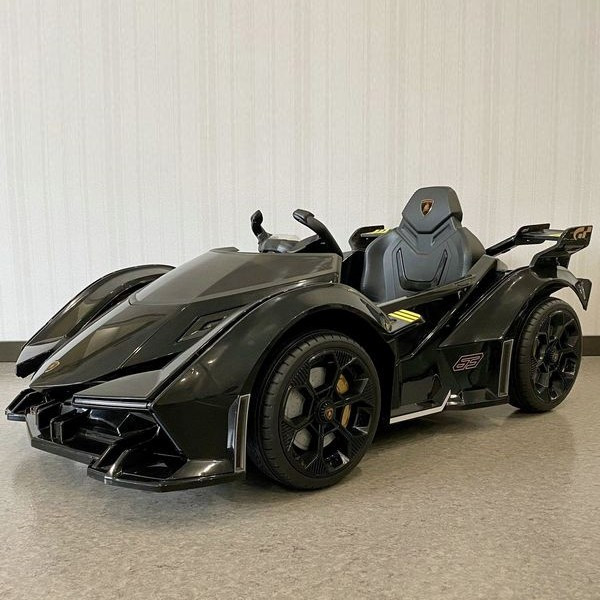 Дитячий електромобіль Lamborghini (1аккум12V7-9AH, 2мотори 35W, світло, MP3, USB, EVA) Bambi M 4633EBLR-2 Чорний