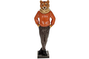 Стильна декоративна статуетка Тигр у шарфі 37.5 см Символ року  колір — теракотовий 218-215