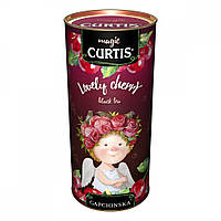 Черный листовой чай Curtis Lovely Cherry с ягодами вишни, шиповника и каркаде 80 грамм