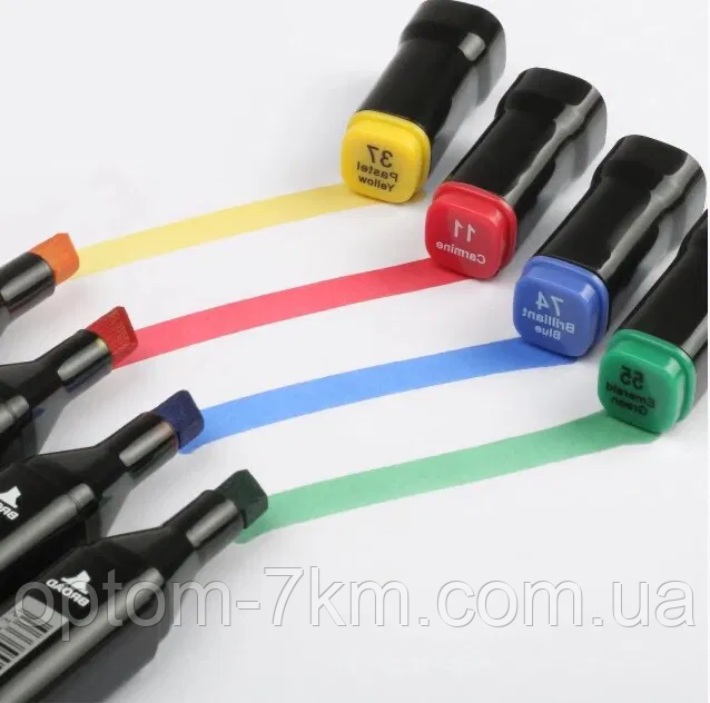 Набор двусторонних маркеров Touch для рисования и скетчинга на спиртовой основе 168 цветов S - фото 4 - id-p1493365722