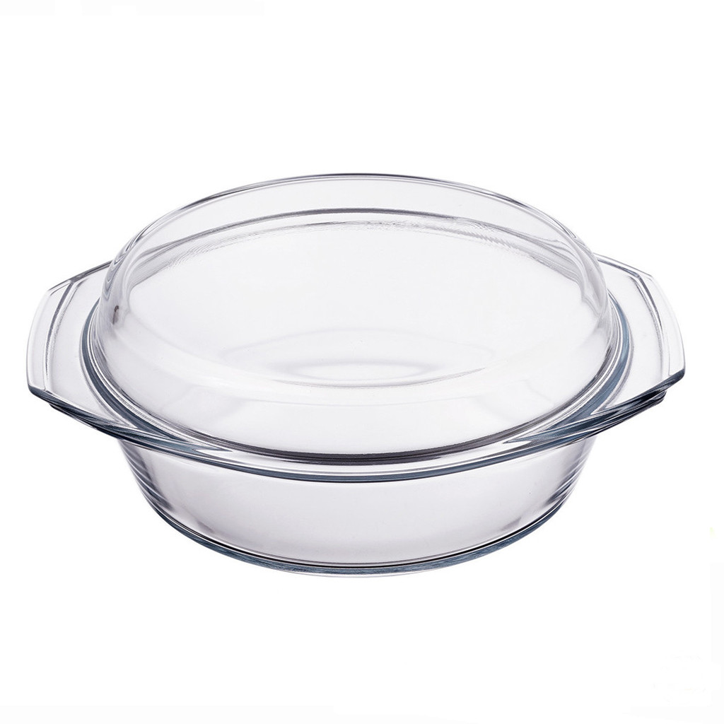 Каструля скляна для запікання A-PLUS 3.5 л (1082) Кругла