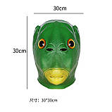 Маска риби RESTEQ. Маска Людина риба. Гумова маска Риба. Зелена маска Людини риби, фото 2