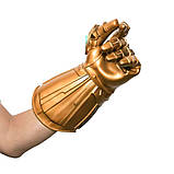 Дитяча рукавичка Таноса, що світиться. Месники: Війна Нескінченності. Рукавичка нескінченності 30 см, фото 4
