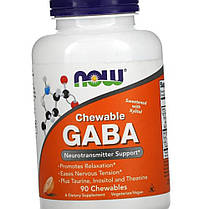 Габа NOW GABA Chewable 90 жувальних таб, фото 3
