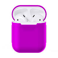 Чехол силиконовый для наушников Apple AirPods Silicone Case Фиолетовый Purple