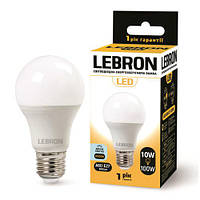 Светодиодная лампа 10W Lebron LED L-A60 Е27 6500K 850Lm угол 240 °