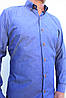 Сорочка чоловіча джинсова з довгим рукавом, фото 2