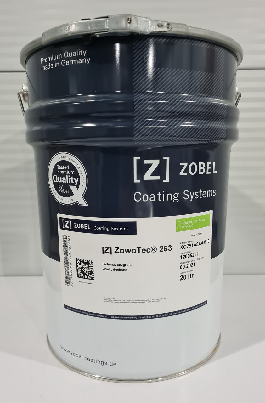 Грунт Zowo-tec 263 білий з ізолюючим ефектом для дерев'яних вікон, 20 л (Німеччина), Zobel