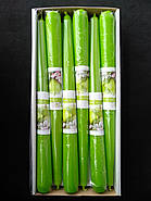 Свічки декоративні конусні BARTEK ароматизовані яблуко, фото 2