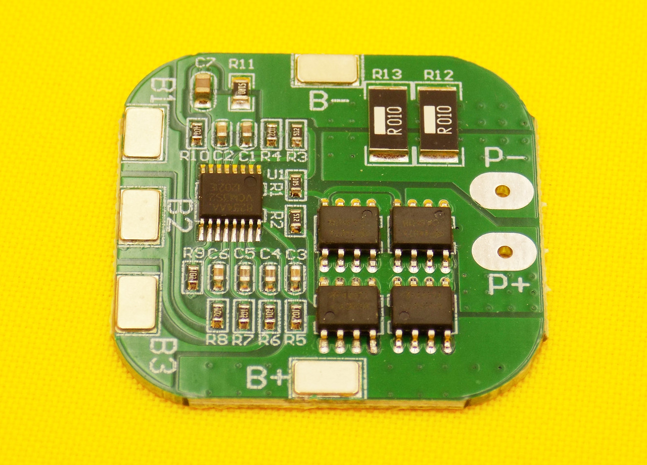Контроллер BMS 4S 14,8v (16,8в), 4MOS 15A