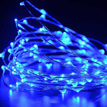 Новогодняя гирлянда 30 LED, Длина 3M, Голубая голдшоп, фото 2