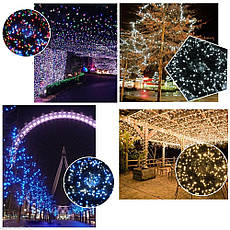 Новогодняя гирлянда 300 LED, IP44, Длина 24 М, Разноцветный свет голдшоп, фото 3