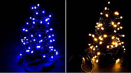 Новогодняя гирлянда 100 LED, IP44, Длина 7 М, кабель 2,4мм голдшоп, фото 2