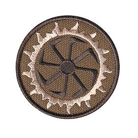 Вишитий шеврон "Коловрат" на липучці (койот)